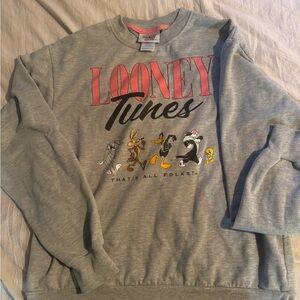 Looney Tunes Grey Sweater Small